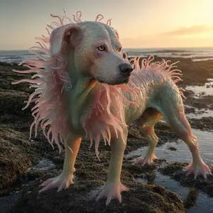 Dog + Sea anemone